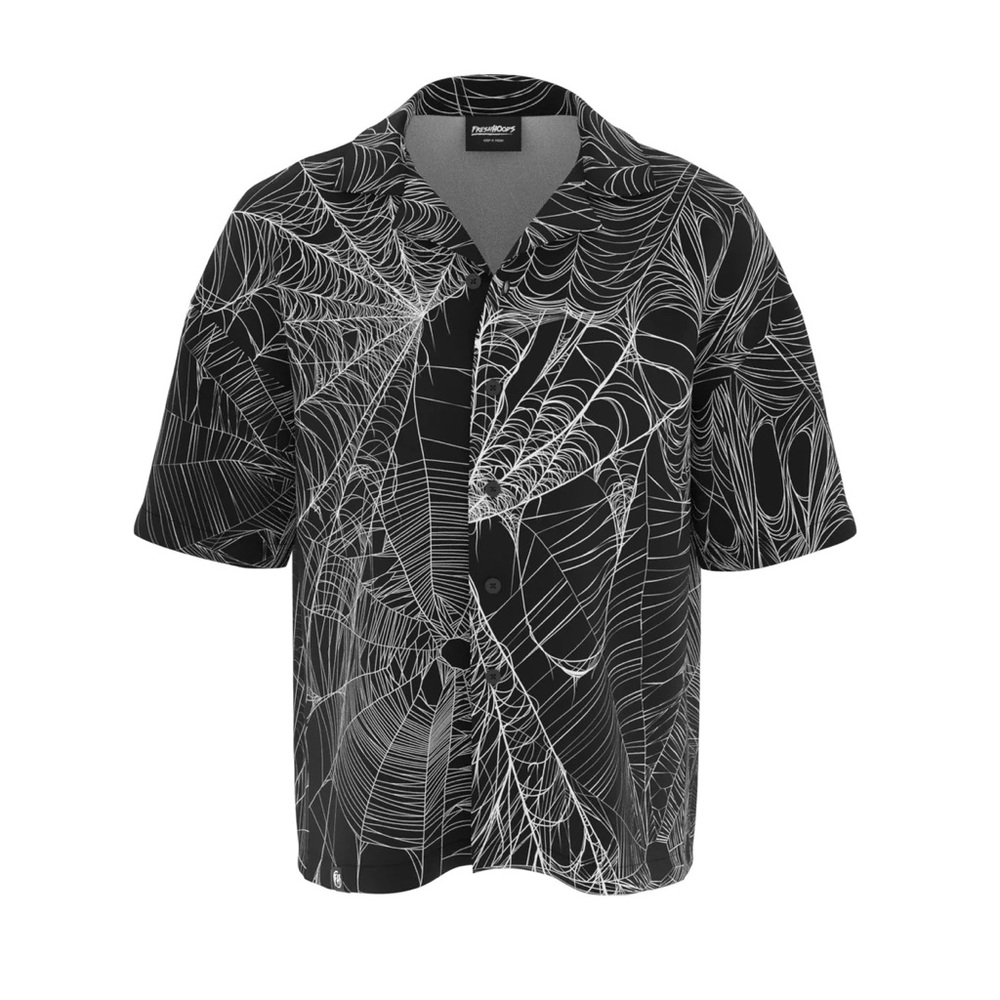 Cobweb button down short sleeve
